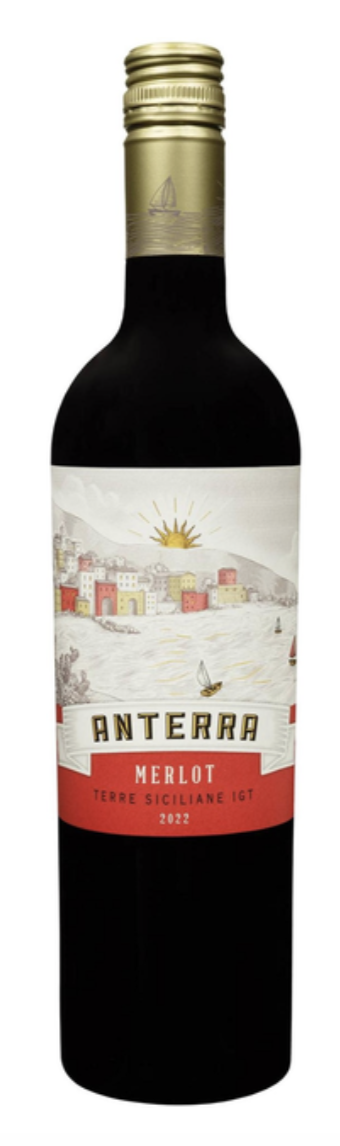 Вино Anterra Merlot Terre Siciliane сухе червоне 12.5% 0.75 л